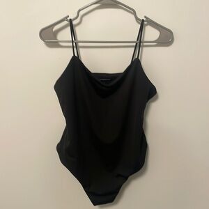 Black bodysuit by Anthropologie